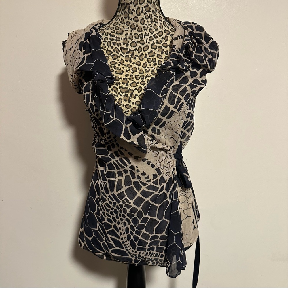 AllSaints Spitalfields Messene Wrap Top